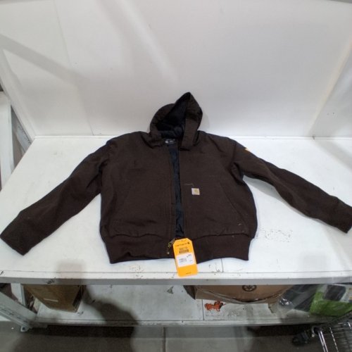 CARHARTT ACTIVE HOODED JACKET - EXTRA LARGE - DARK BROWN image 2