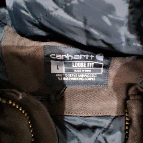 CARHARTT ACTIVE HOODED JACKET - EXTRA LARGE - DARK BROWN image 4
