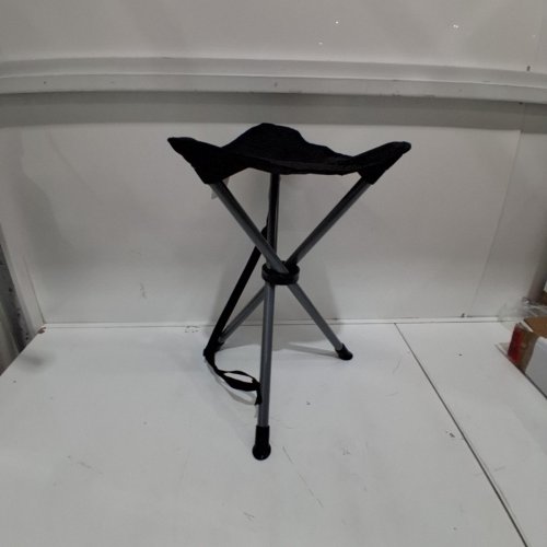 FABRIC CAMPING STOOL WITH TRAVEL STRAP - 225 LBS - BLACK (MODEL: B0DPN8MF4T) image 2