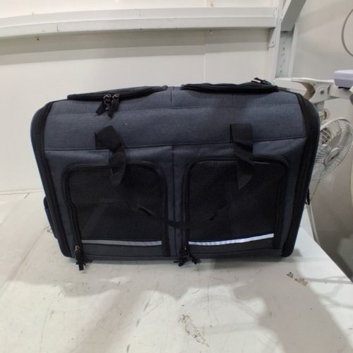 GROXKOX SOFT-SIDED PET CARRIER 11" X 14.5FT - DARK BLUE/BLACK image 3