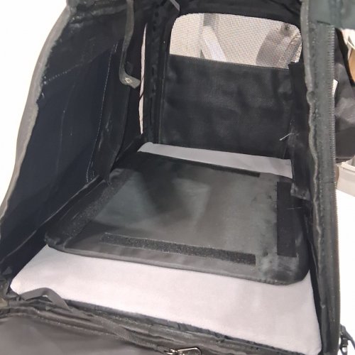 GROXKOX SOFT-SIDED PET CARRIER 11" X 14.5FT - DARK BLUE/BLACK image 4