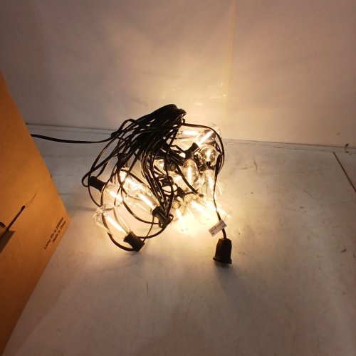 OHLUX BISTRO STRING LIGHTS OUTDOOR DECK LED - 50FT - 2200K - BROWN image 3