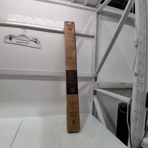 HOMETRENDS ROUND PUSH-UP MARKET PATIO UMBRELLA - 7.5FT - WHITE/BLACK STRIPES - (MODEL: UTS11501C-STE) image 3