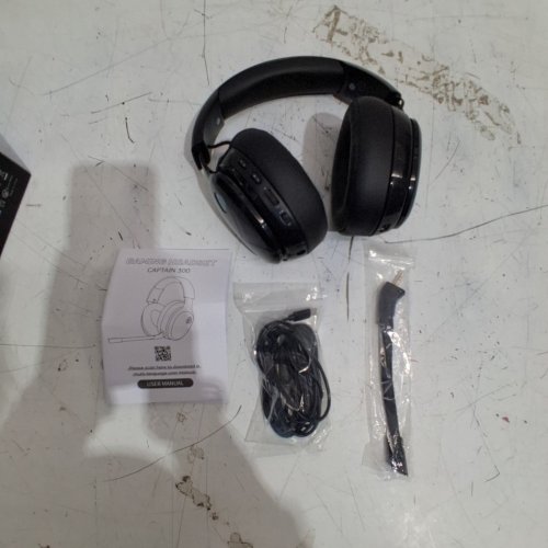 GTHEOS CAPTAIN 300 WIRELESS BLUETOOTH GAMING HEADSET - OVER EAR HEADPHONES WITH DETACHABLE NOISE CANCELING MICROPHONE - BLACK image 3