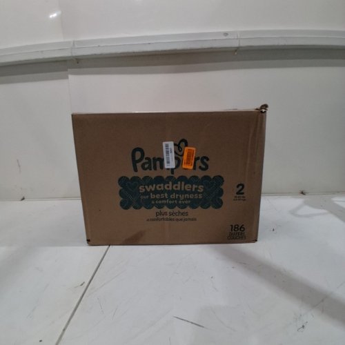 186PK PAMPERS SWADDLERS DISPOSABLE DIAPERS - SIZE 2 image 2