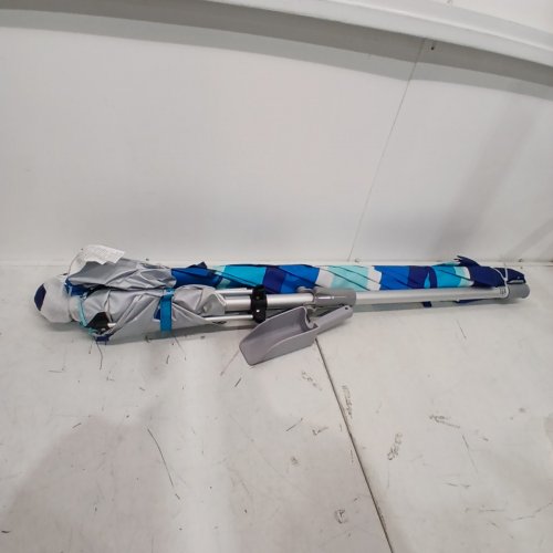 RIO BEACH UMBRELLA WITH ANCHOR - 7.5 FT - BLUE (MODEL: 1985294) image 2