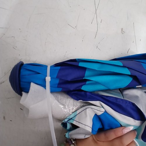 RIO BEACH UMBRELLA WITH ANCHOR - 7.5 FT - BLUE (MODEL: 1985294) image 3