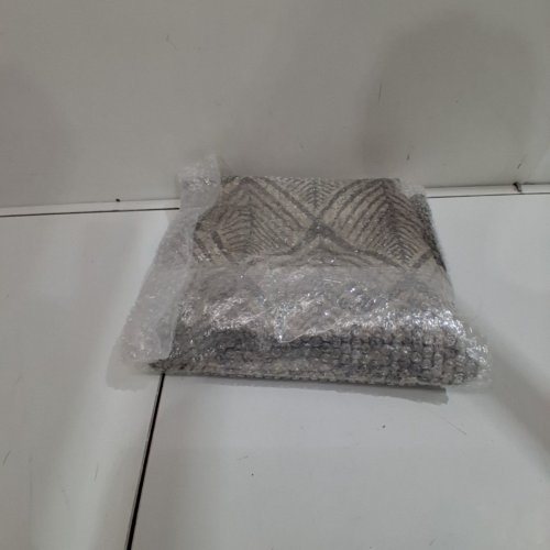 (2 PANEL) GEOMETRIC GROMMET TOP CURTAIN PANELS - 52" X 84" EACH - BEIGE/SAGE image 3