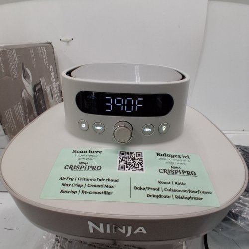 NINJA CRISPI PRO 6-IN-1 GLASS AIR FRYER - 2.5QT - BONE (MODEL: AS101CLG) image 2