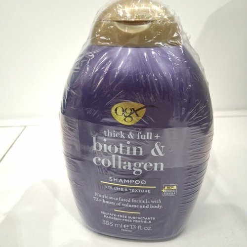 2PC OGX THICK & FULL AND BIOTIN WITH COLLAGEN SHAMPOO AND CONDITIONER - 385ML EACH image 2