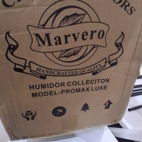 MARVERO DESKTOP CIGAR HUMIDOR CABINET - HOLDS 200 CIGARS - WALNUT (MODEL: CIGAR-15-UK) image 3