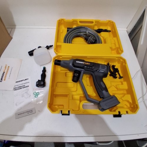 6-IN-1 GREENFURY CORDLESS PRESSURE WASHER *TOOL ONLY* - 20 V -800 PSI -(MODEL: GF-CPW108-DW) image 3