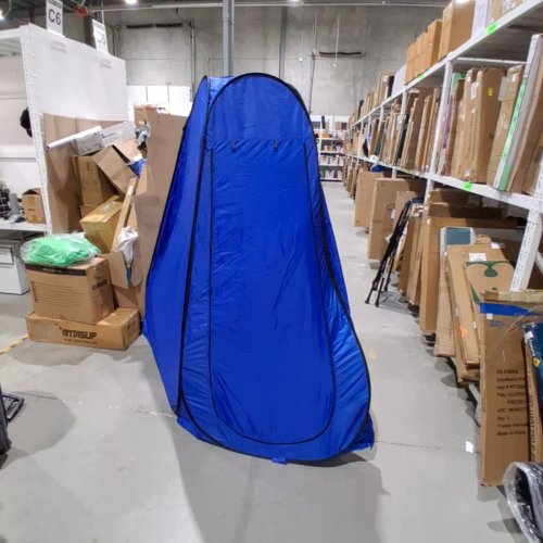 POP UP CAMPING SHOWER CHANGING TENT - 75" - BLUE image 2