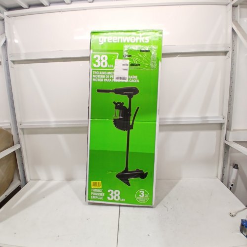 GREENWORKS TROLLING MOTOR - 12V - 38LBS - 5 FORWARD SPEEDS - 3 REVERSE SPEEDS - 1400 TO 1650RPM - BLACK (MODEL: 9000802) image 7