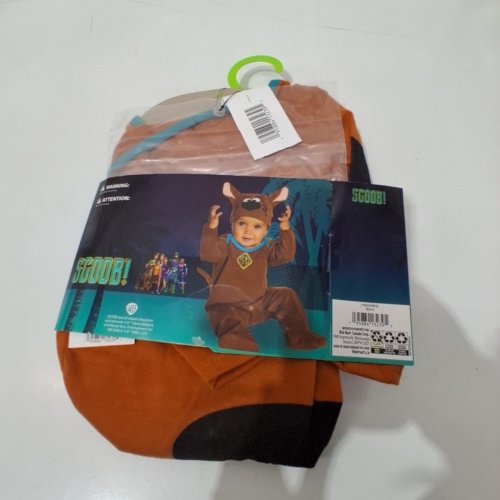 2PC RUBIES SCOOBY-DOO "SCOOB" BABY COSTUME - 6-12 M - BROWN image 3