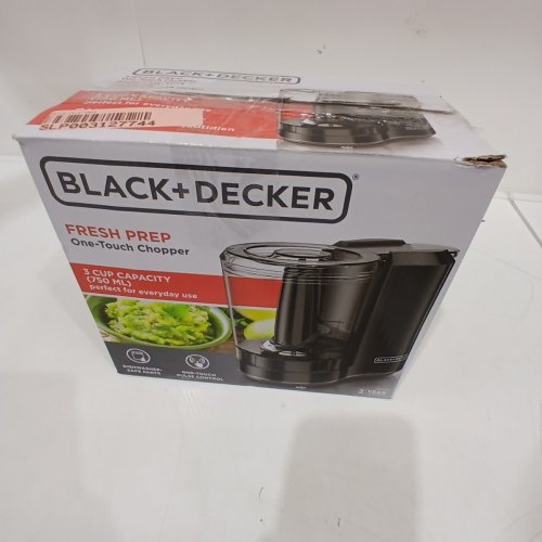 BLACK DECKER FRESH PREP ONE TOUCH CHOPPER - 25OZ - BLACK (MODEL: HC300BC) image 3