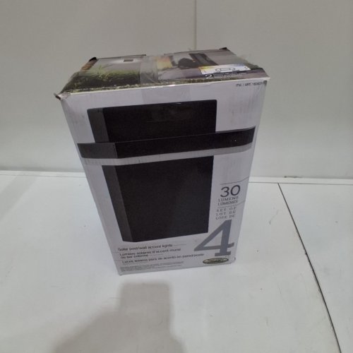 4PK GTX SOLAR ACCENT POST LIGHTS - 3000K-6000K - BLACK (MODEL: 1806316) image 4