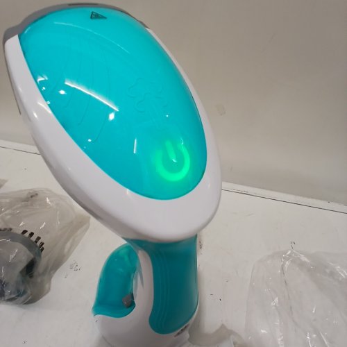 BEAUTURAL HANDHELD CLOTHING STEAMER WITH 30-SECOND HEAT UP & 8.79OZ WATER TANK - 1200W - AQUA/WHITE (MODEL: 722NA-0001) image 2
