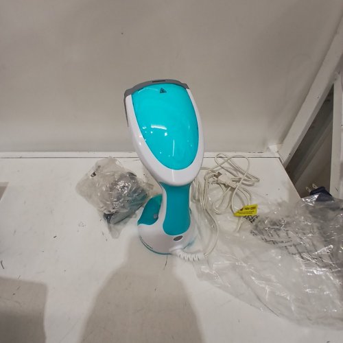 BEAUTURAL HANDHELD CLOTHING STEAMER WITH 30-SECOND HEAT UP & 8.79OZ WATER TANK - 1200W - AQUA/WHITE (MODEL: 722NA-0001) image 3
