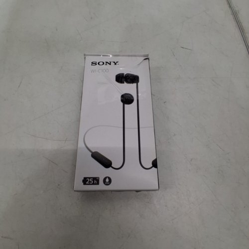 SONY WI-C100 WIRELESS IN-EAR BLUETOOTH HEADPHONES WITH BUILT-IN MICROPHONE - BLACK (MODEL: YY2957) image 6