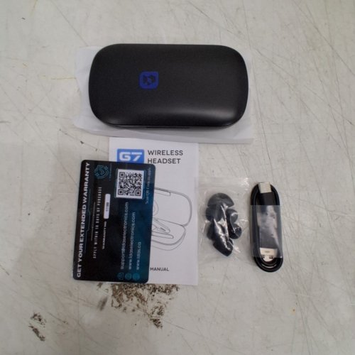 LDAS ELECTRONICS BLUETOOTH G7 WIRELESS HEADSET WITH 500MAH CHARGING CASE AND BUILT-IN MICROPHONE - BLACK image 6