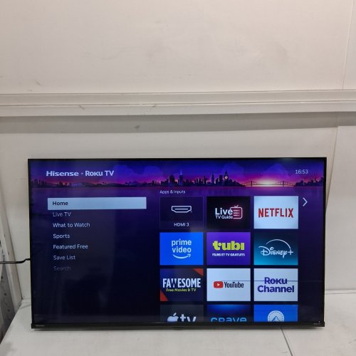 HISENSE 4K UHD HDR LRD ROKU SMART TV - 43" - BLACK (MODEL: 43R63N) image 2
