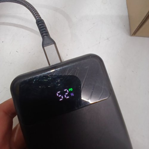 PORTABLE CHARGER POWER BANK WITH 4 BUILT IN CABLES - 35000MAH - BLACK (MODEL:N6) image 2