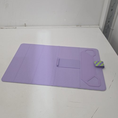 KIDS GEMS UNIVERSAL TABLET CASE - FITS TABLETS 7" TO 11" - PURPLE/GREEN ZIG ZAG image 2