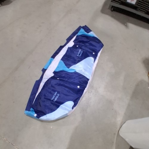 PORTABLE BATHTUB - 19" X 55" X 23" - BLUE / WHITE image 3