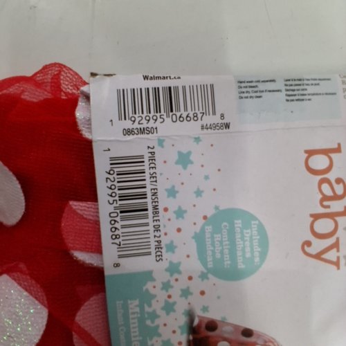 BABY DISGUISE MINNIE MOUSE COSTUME - 12-18 MONTHS - RED BLACK image 2
