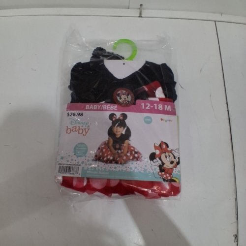 BABY DISGUISE MINNIE MOUSE COSTUME - 12-18 MONTHS - RED BLACK image 4