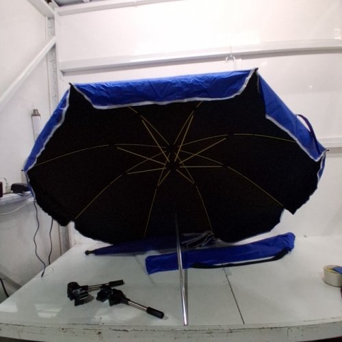 2PK QTREE INTELLIGENCE FULL SIZE UMBRELLA WITH CLIP/CLAMP FOR CHAIRS, STROLLERS AND MORE - 48.8" - ROYAL BLUE/WHITE image 4