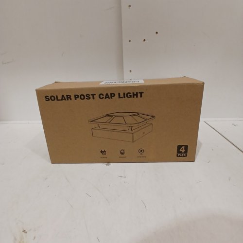 4PK PEASUR SOLAR POST CAPS LIGHTS - 4X4 - 3 MODES - BLACK image 5