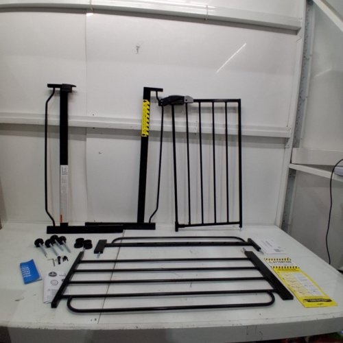 REGALO EASY STEP EXTRA WIDE SAFETY GATE - 29-49" X 30" - BLACK (MODEL: 1164 EB DS) image 2