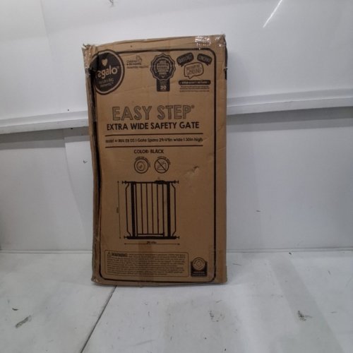 REGALO EASY STEP EXTRA WIDE SAFETY GATE - 29-49" X 30" - BLACK (MODEL: 1164 EB DS) image 4