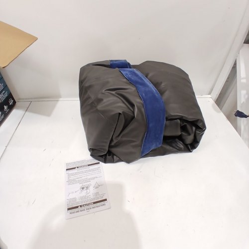 INTEX DURA-BEAM DELUXE RAISED AIR BED MATTRESS WITH HEADBOARD AND BUILT IN PUMP - QUEEN - 18" - NAVYH BLUE/GREY (MODEL: 64459WW) image 2