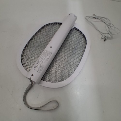 YISSVIC RECHARGEABLE FOLDABLE ELECTRIC MOSQUITO SWATTER - WHITE (MODEL: WD-980C) image 5