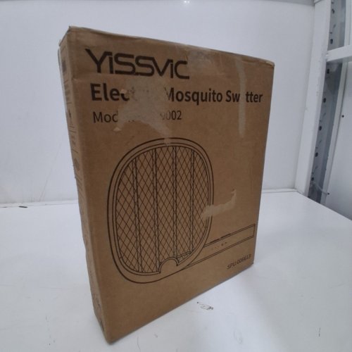 YISSVIC RECHARGEABLE FOLDABLE ELECTRIC MOSQUITO SWATTER - WHITE (MODEL: WD-980C) image 6