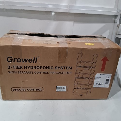 GROWELL 3-TIER HYDROPONICS GROWING SYSTEM WITH 3 LED GROW LIGHTS AND AUTO CIRCULATING WATER PUMP - 42L - GREEN - (MODEL: HS12) image 11