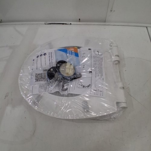 GARVEE ROUND TOILET SEAT - 14.23" X 16.45" - WHITE (MODEL: PHO_16EX3QUX) image 2