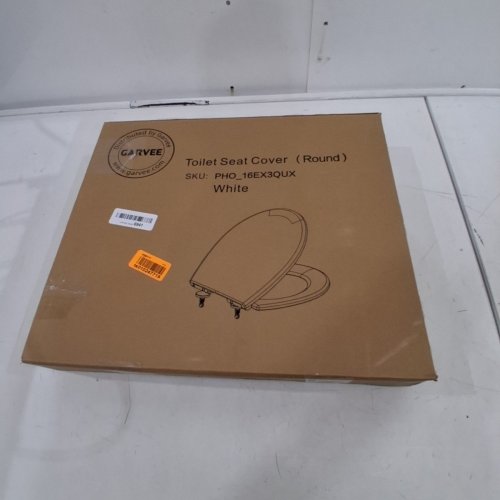 GARVEE ROUND TOILET SEAT - 14.23" X 16.45" - WHITE (MODEL: PHO_16EX3QUX) image 3