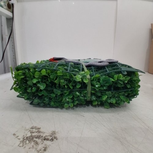 6PK FAUX GREENERY PANEL WITH GARDEN GLOVES - 10" X 10" - GREEN image 3