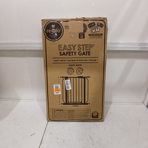 REGALO EASY STEP SAFETY GATE - 29"- 38.5" - WHITE (MODEL : 1160-DS) image 3