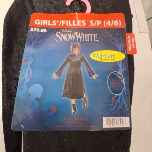 2PC KIDS DISGUISE DISNEY SNOW WHITE THE EVIL QUEEN COSTUME - SMALL (4/6) - MULTICOLOURED image 3