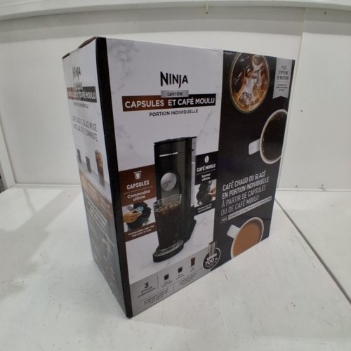 NINJA 2-IN-1 PODS & GROUNDS SINGLE-SERVE COFFEE MAKER - 56OZ - BLACK (MODEL: PB040C) image 7