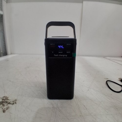 PORTABLE POWER BANK WITH BUILT-IN CABLES - 45000MAH - BLACK image 2