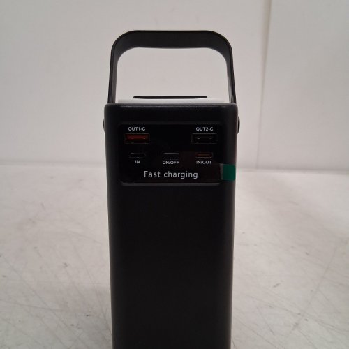 PORTABLE POWER BANK WITH BUILT-IN CABLES - 45000MAH - BLACK image 3