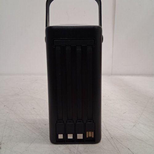 PORTABLE POWER BANK WITH BUILT-IN CABLES - 45000MAH - BLACK image 4