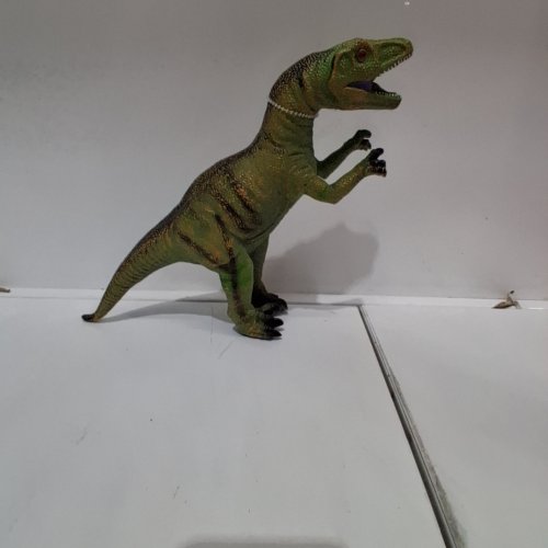 PLASTIC DINOSAUR TOY - 11" - GREEN image 2