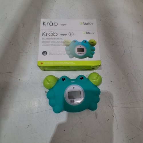 BBLUV KRAB 3-IN-1 THERMOMETER AND BATH TOY - 0M+ - GREEN - (MODEL: B0146-C-01) image 2
